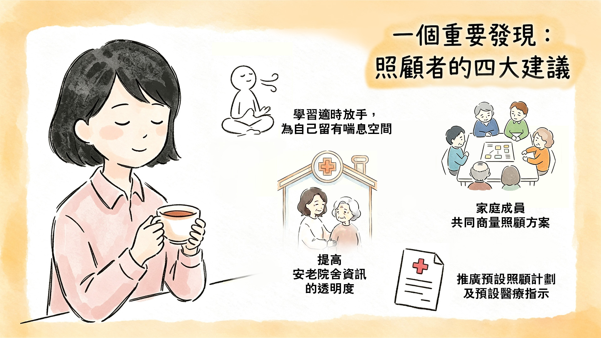 照顧者的四大建議